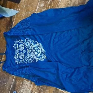 Turquoise Drawstring Hoodie